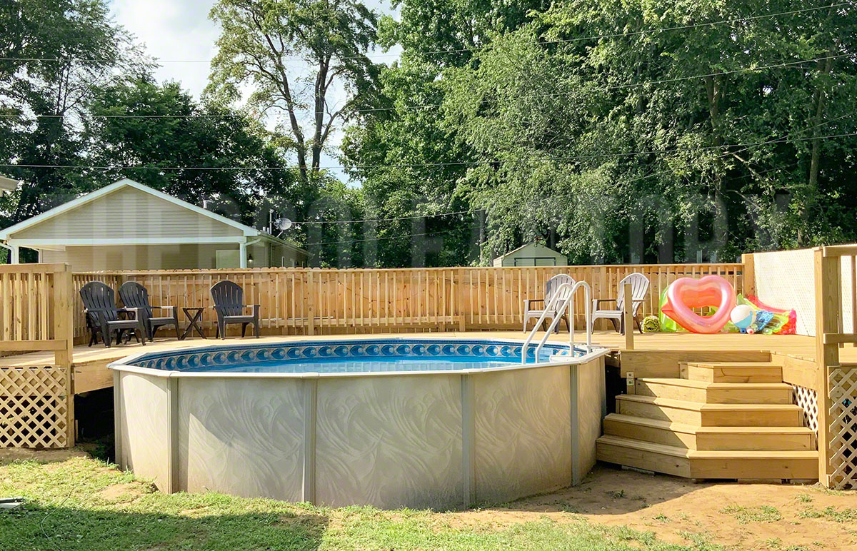 24'x48" Bristol Round Pool Above Ground Pools The Pool Factory