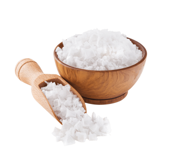 Unrefined Sea Salt with bowl and scoop