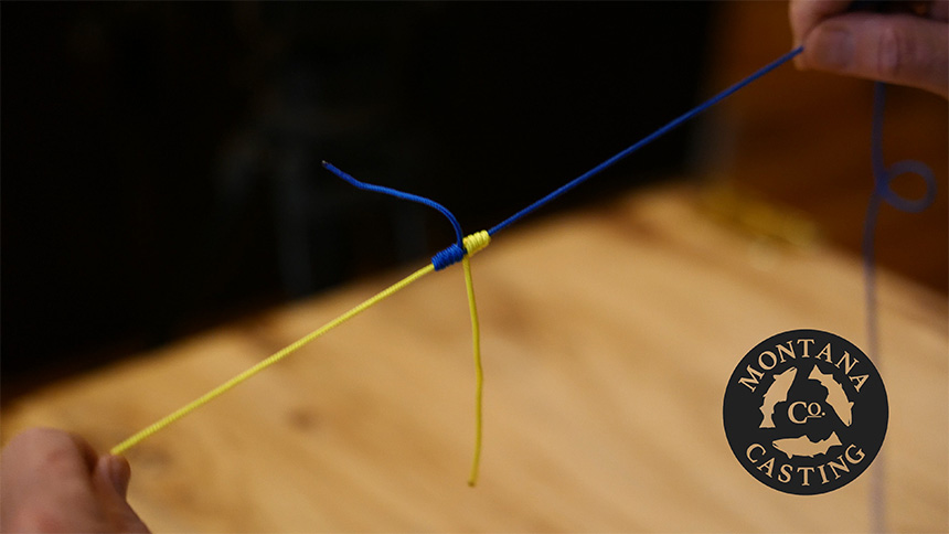 How to tie a blood knot