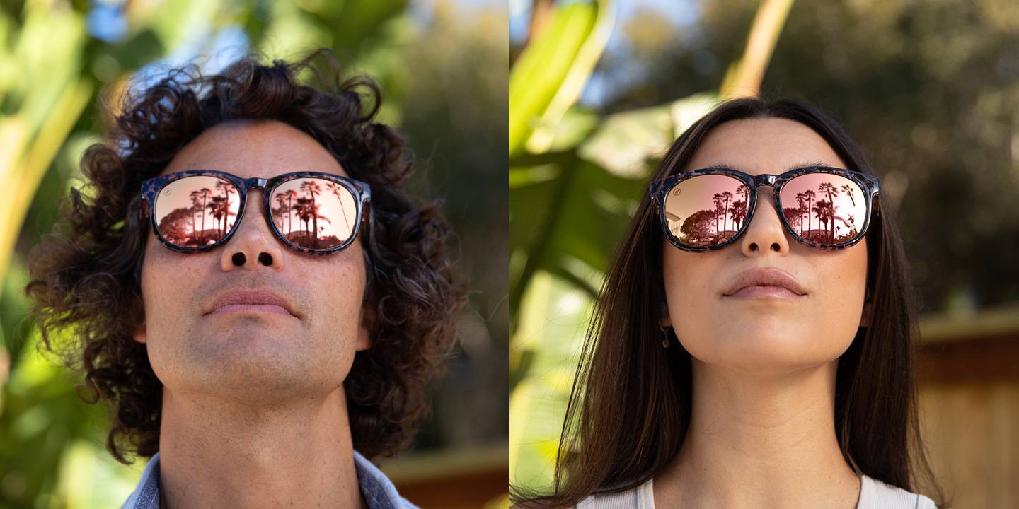 Mamba Queen Cat Eye Sunglasses - Polarised Pink Lens & Multi-Color ...