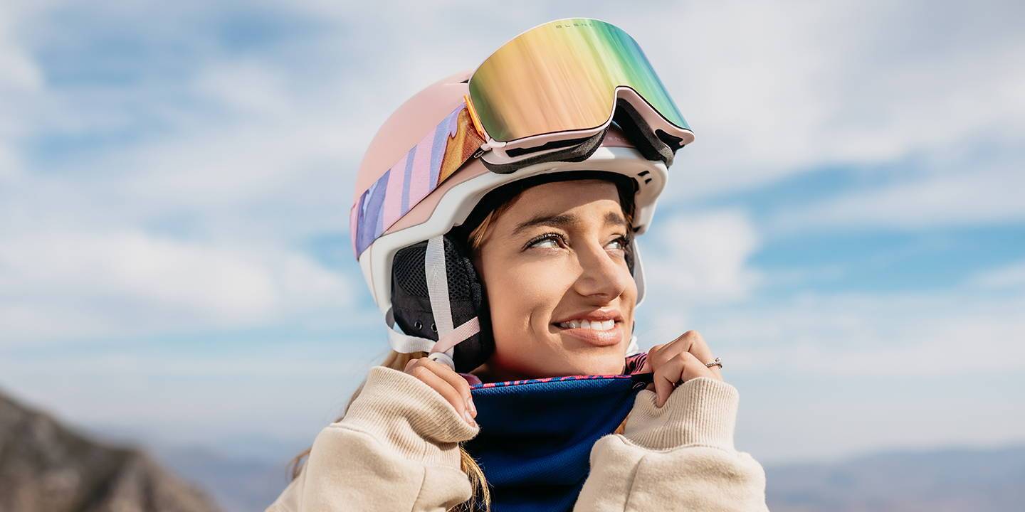 Dome MIPS Helmet Pink Bluetooth Ski & Snowboard Helmet Blenders Eyewear