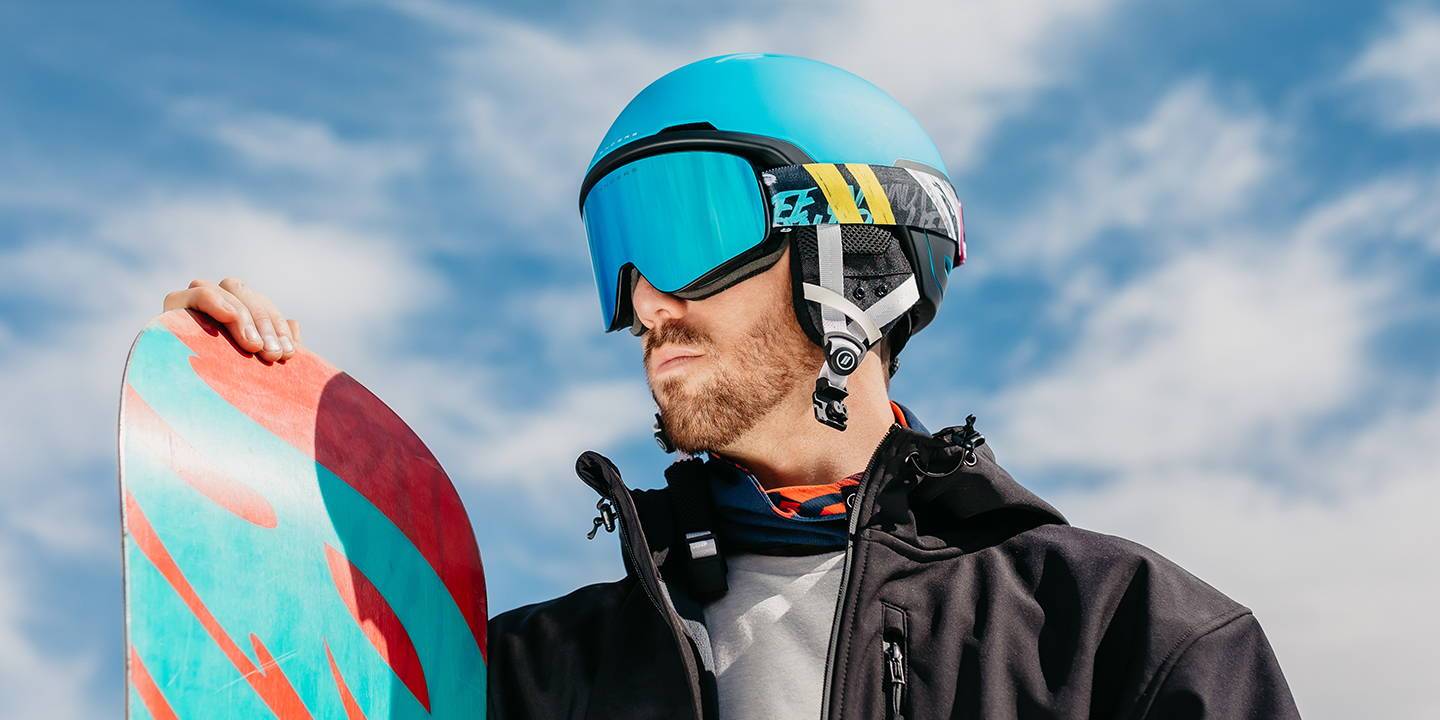 Arctic Motion Snow Goggles Neon Blue & Yellow Lens Ski & Snowboard