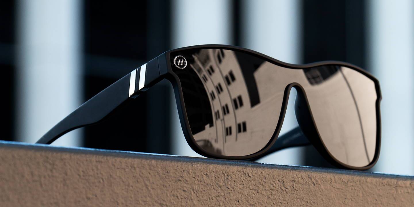 Nocturnal Q X2 Polarised Sunglasses - Smoke Colored Shield Lens & Matte ...