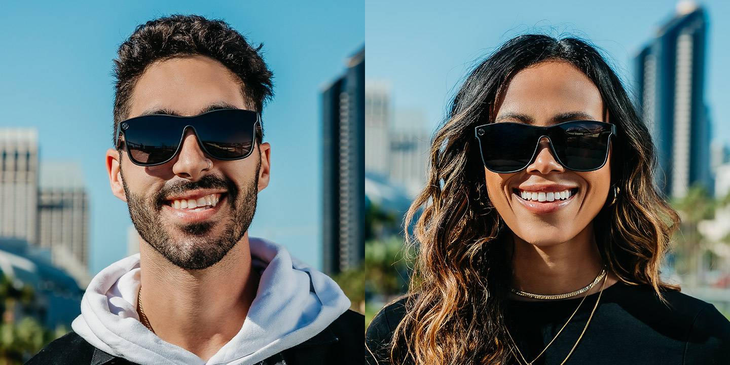 Nocturnal Q X2 Polarised Sunglasses Smoke Colored Shield Lens & Matte