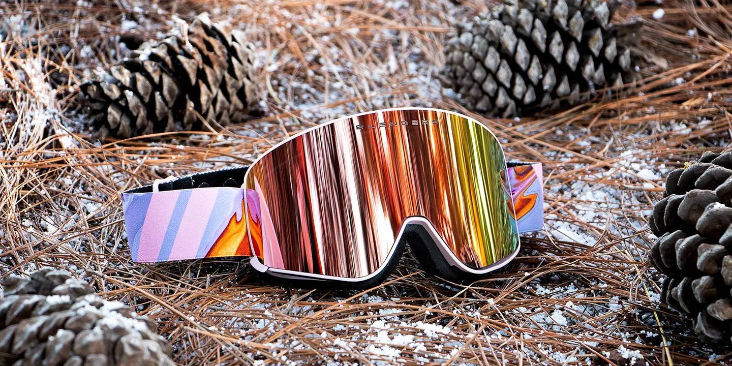 Diva Drama Snow Goggles Pink & Yellow Lens Ski & Snowboard Goggles