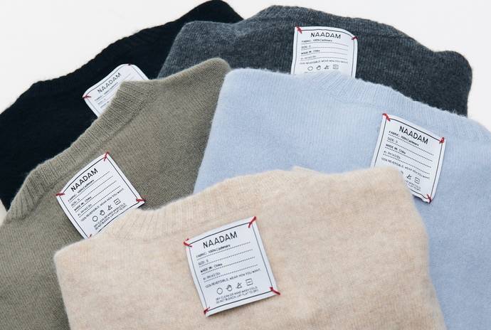 Flat lay of the Reversible Cashmere sweaters