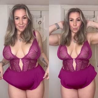 Scantilly After Hours Stretch Lace Teddy Orchid as worn by @beingamykate