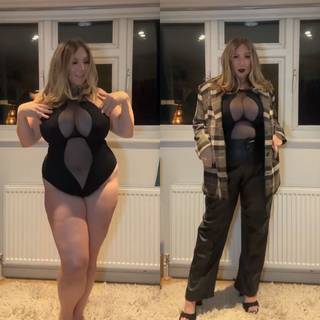 Scantilly Swerve High Neck Wired Bodysuit Black as worn by @beingamykate