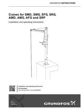 Cranes for SMD, SMG, SFG, SRG, AMD, AMG, AFG and SRP (Multi language) (Installation and operating instructions)
