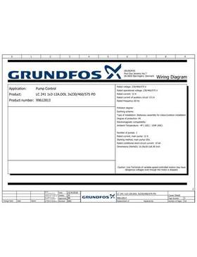 Pump Control, LC 241 1x3-12A.DOL 3x230/460/575 PO (Wiring Diagram)