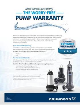 THE WORRY-FREE PUMP WARRANTY (Product brochure)