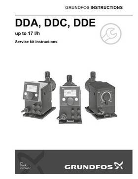 DDA, DDC, DDE up to 17 l/h (Service kit instruction)