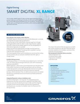 Digital Dosing, SMART DIGITAL XL RANGE, DDA, DDE (Data sheet)