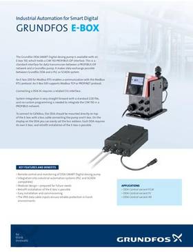 GRUNDFOS E-BOX, Industrial Automation for Smart Digital (Data sheet)
