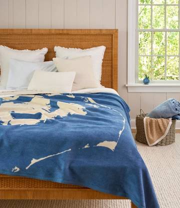Outer Banks Map Blanket