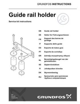 Fitting instruction - guide rail bracket (Service kit instruction)