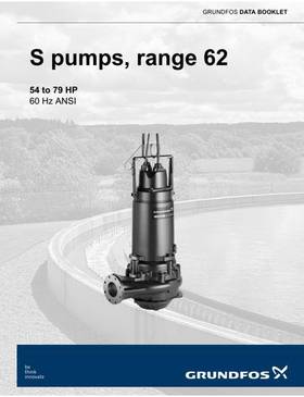 S pumps, range 62 (54 to 79 Hp) ANSI (Data booklet)
