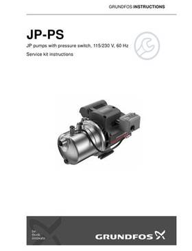JP - PS, JP pumps with pressure switch, 115/230 V (Service kit instructions)