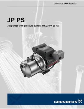 JP PS, Jet pumps with pressure switch, 115/230 V (Data booklet)