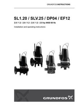 SL1.20 / SLV.25 / DP04 / EF12 (Installation and operating instructions)