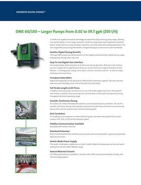DME 60 to 150 (Data Sheet)