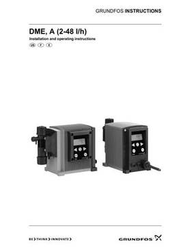 DME, A (2-48 l/h) (Installation and operating instructitons)