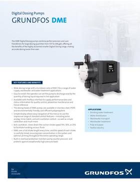 GRUNDFOS DME, Digital Dosing Pumps (Leaflet)