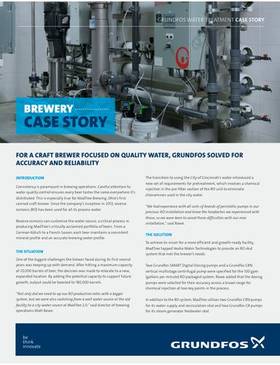GRUNDFOS WATER TREATMENT, BREWERY (Case story)