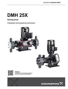 DMH 25X, Dosing pump (Installation and operating instructions)