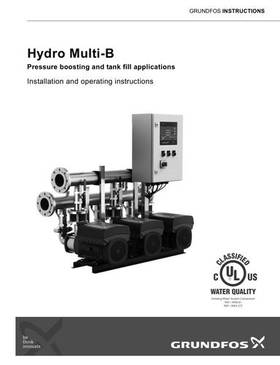 Hydro Multi-B, US version (Installation and operating instructions)