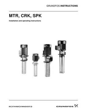 MTR, CRK, SPK (Installation and operating instructions)