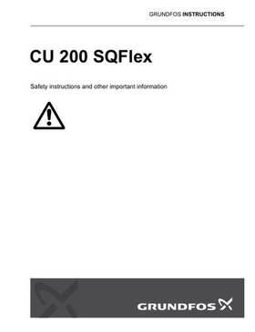 CU 200 SQFlex (Safety instructions)