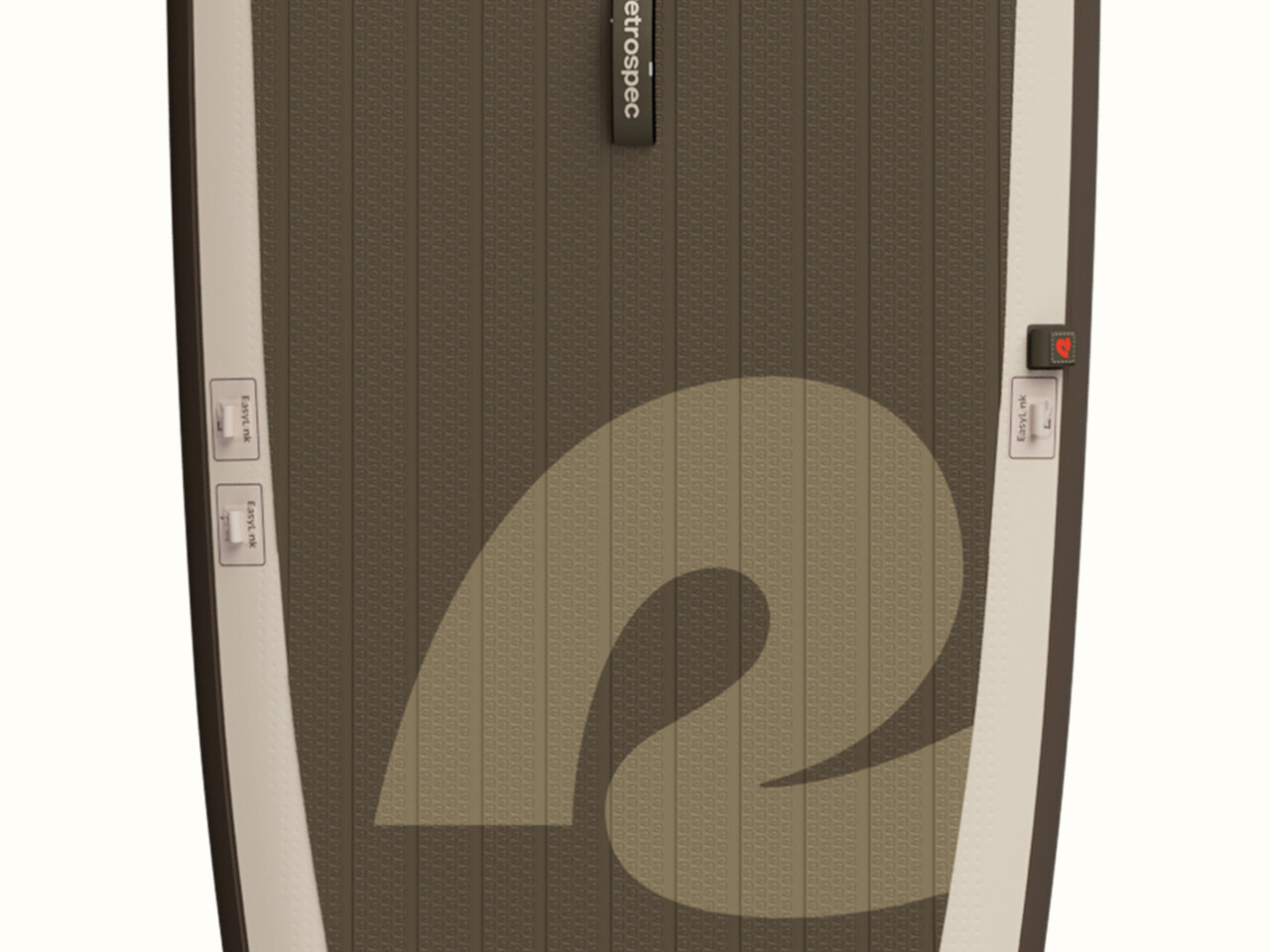 Close-up of the Weekender XL Inflatable Stand Up Paddle Board 11’ textured deck surface with vertical lines and a prominent 