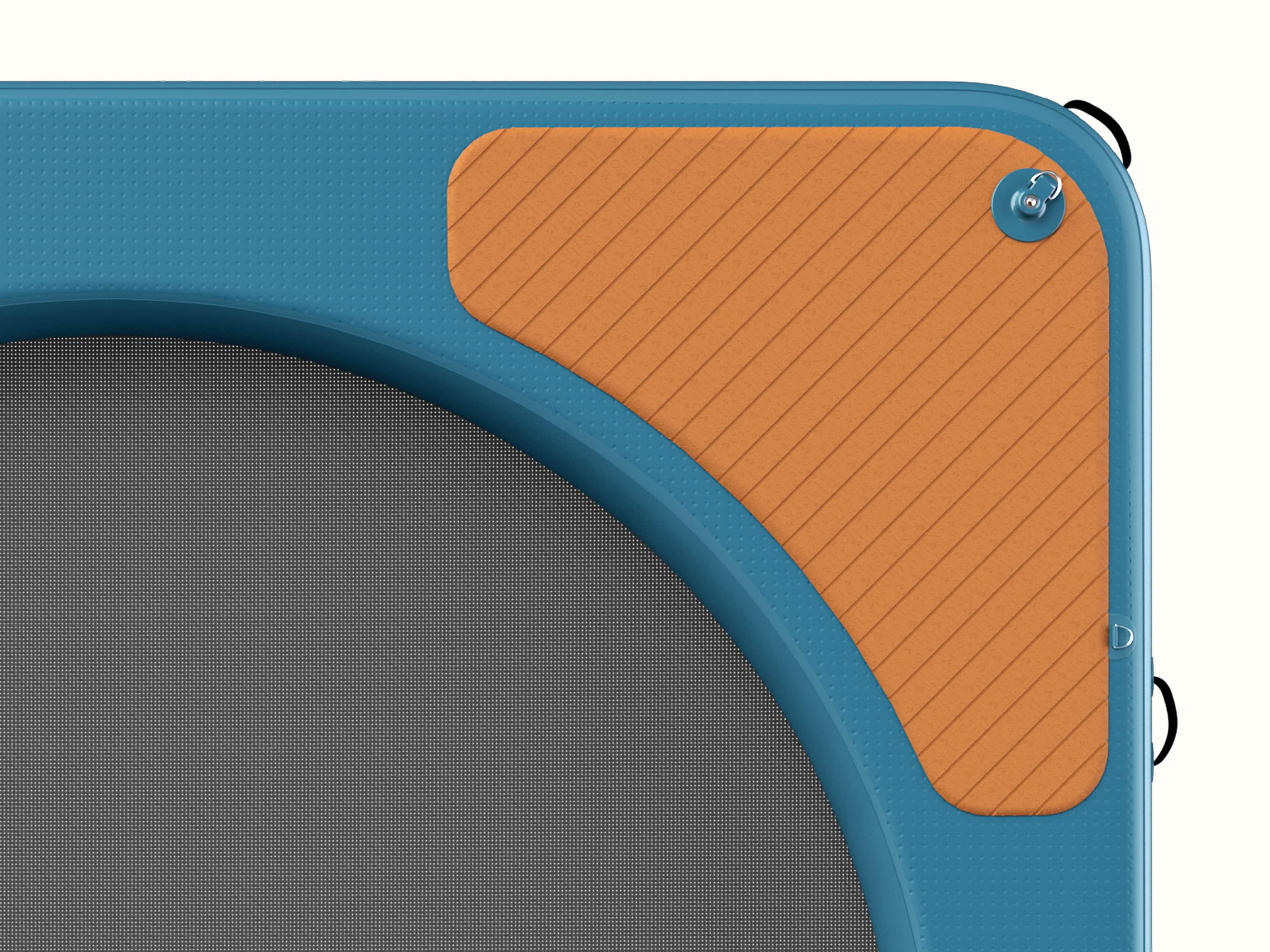 Close-up of the Siesta Hammock XL Square deck and part of the mesh center.