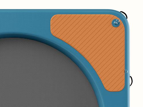 Close-up of the Siesta Hammock XL Square deck and part of the mesh center.