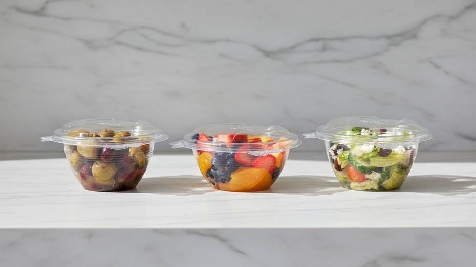 12oz (360ml) Round Hinged Container – Clear PLA