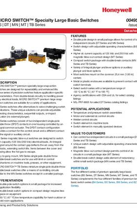 Honeywell MD3211-Q Datasheet