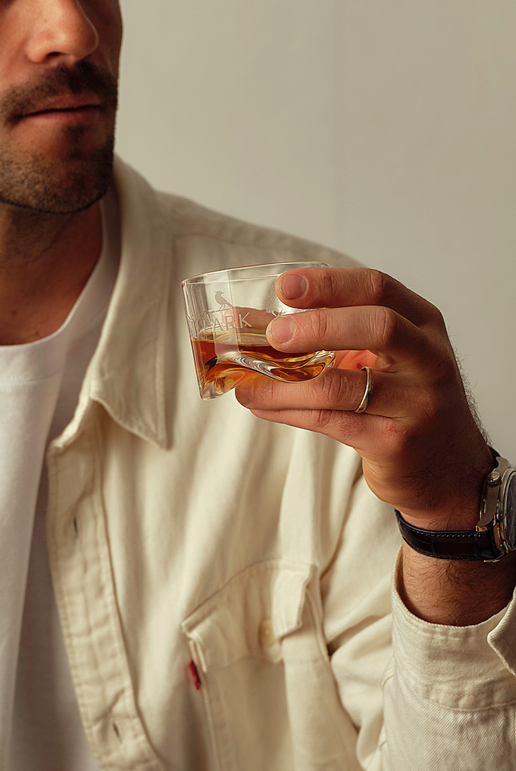 LARK Signature Crystal Wave Glass – LARK Distillery