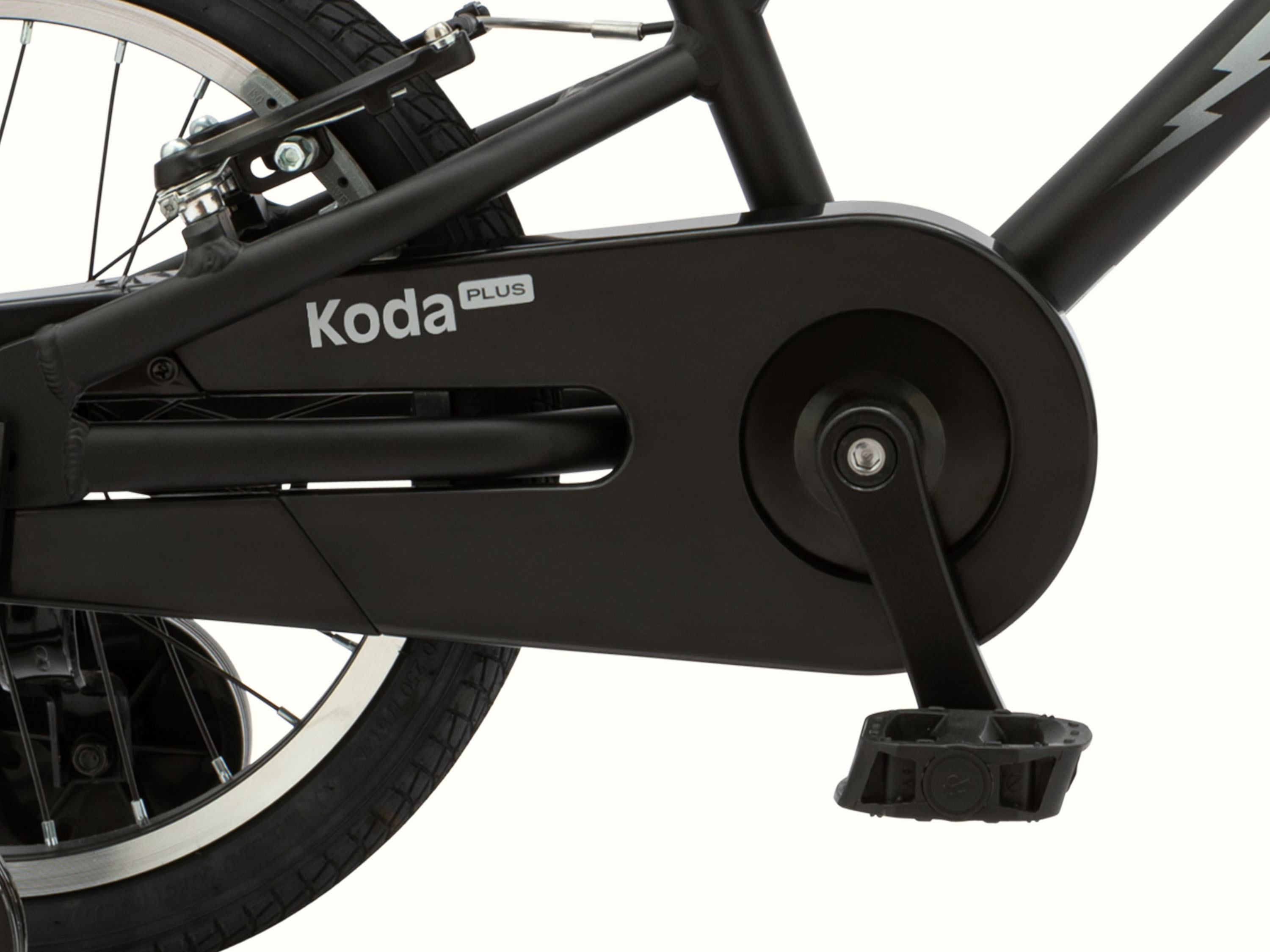 Close-up of black Koda Plus 16