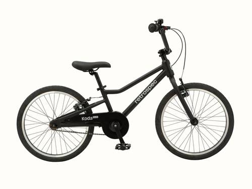 Black Koda Plus 20" Kids' Bike on a white background.