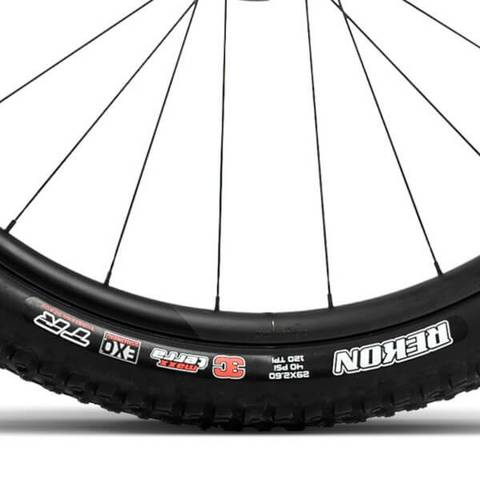 Orbea Rise M-Ltd 2024 Maxxis Rekon Tyres on OQUO Wheels 