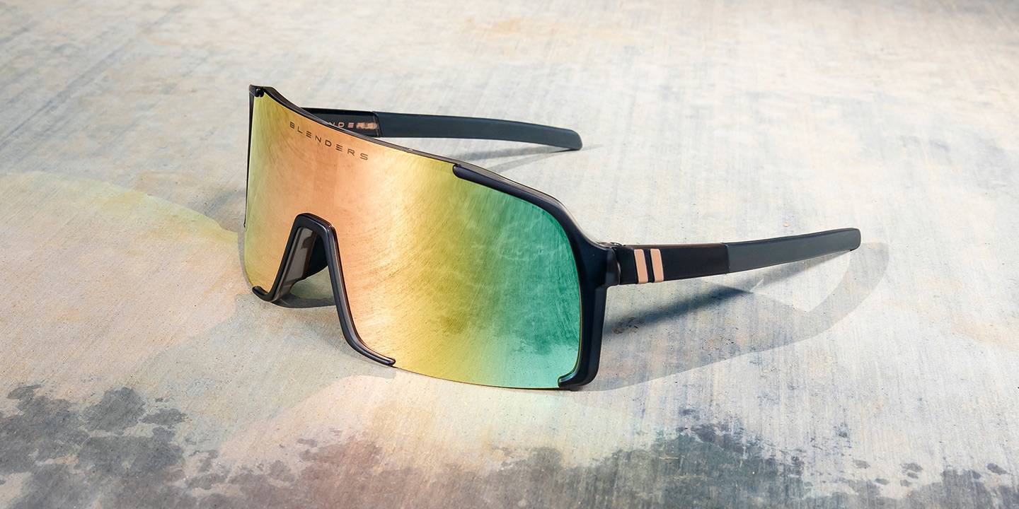 Fortunate Gina Polarised Sunglasses Champagne Lens & Peach & Grey