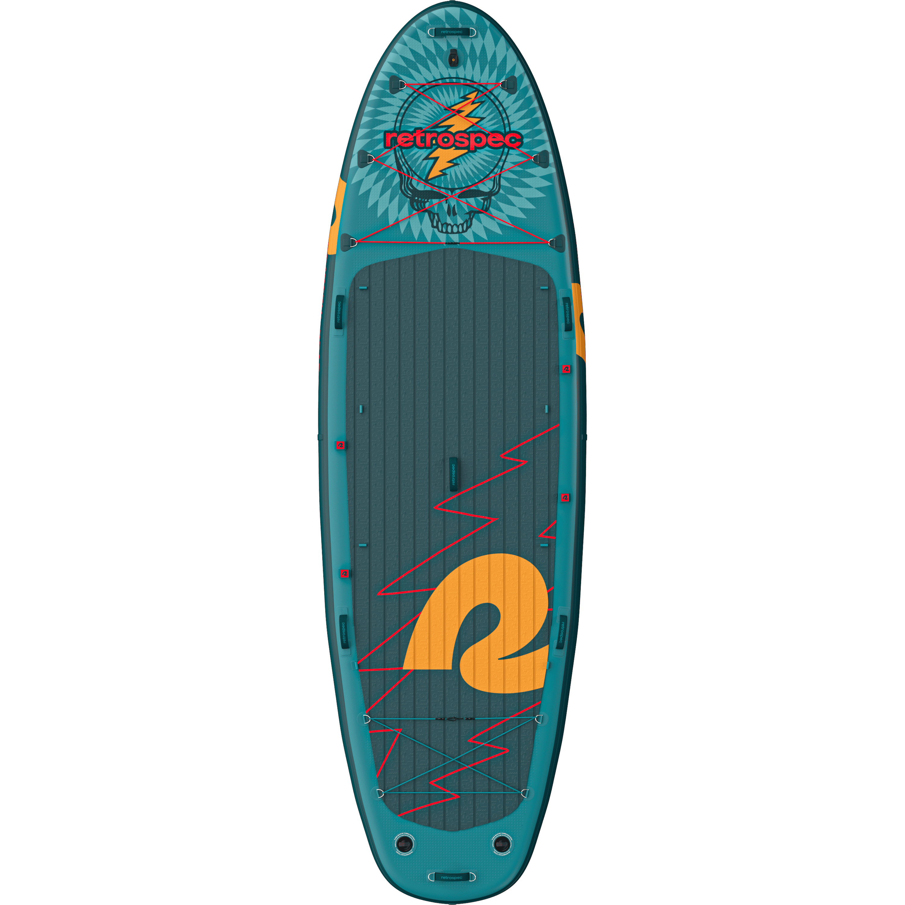 The Grateful Dead Weekender Crew Multi-Person Inflatable Stand Up Paddle Board with a 