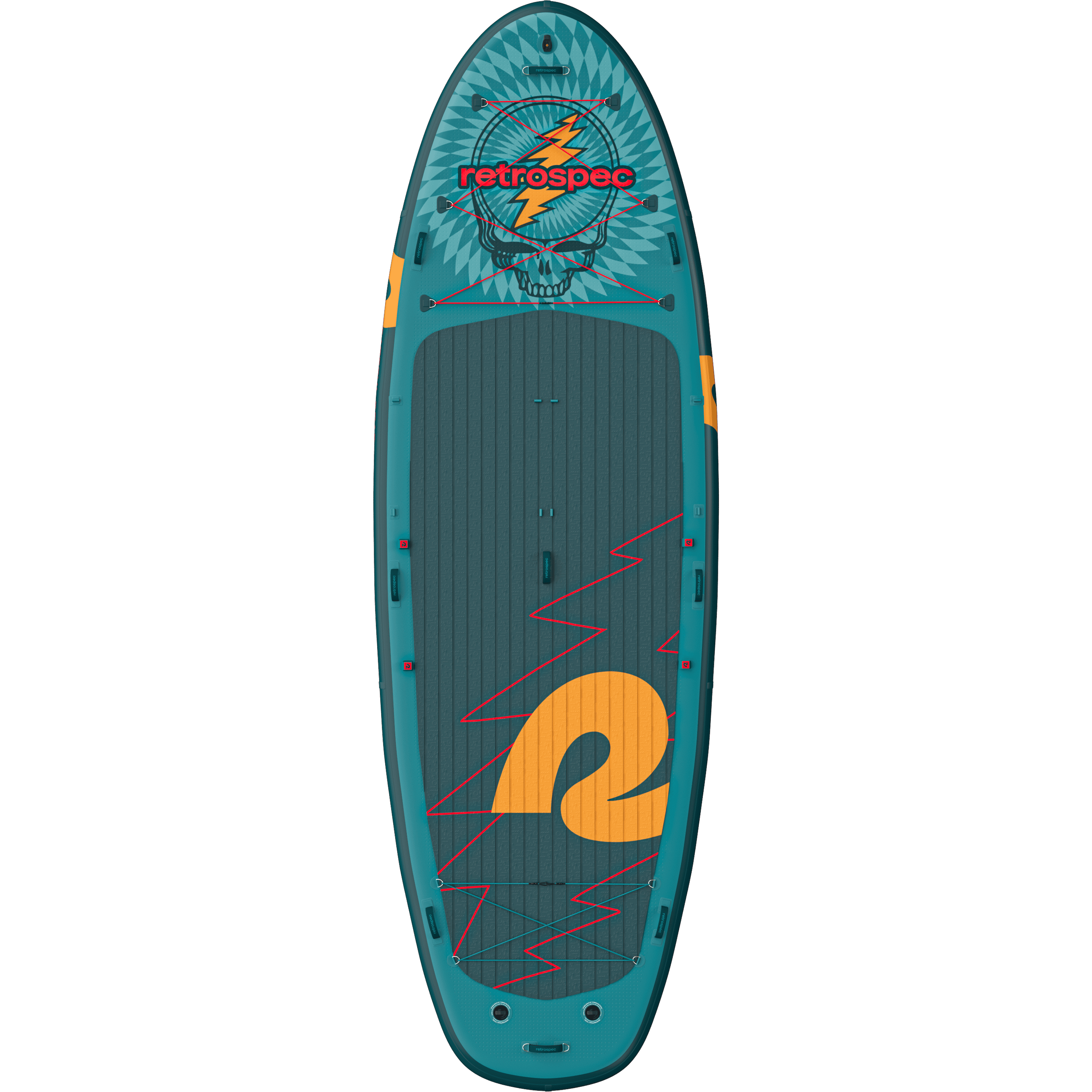 The Grateful Dead Weekender Crew XL Multi-Person Inflatable Stand Up Paddle Board 15’ with a 