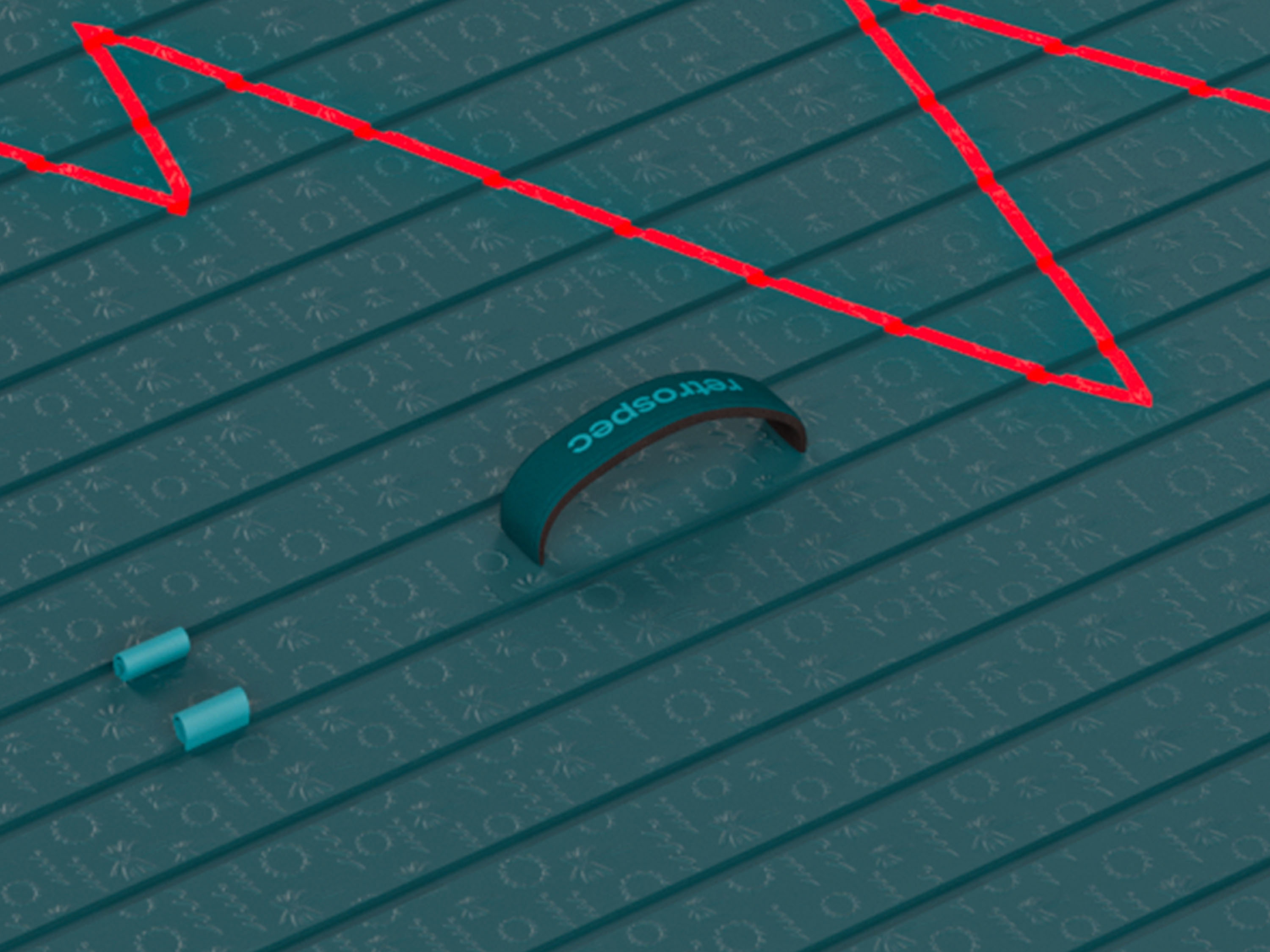 A close up of the textured surface for grip with 