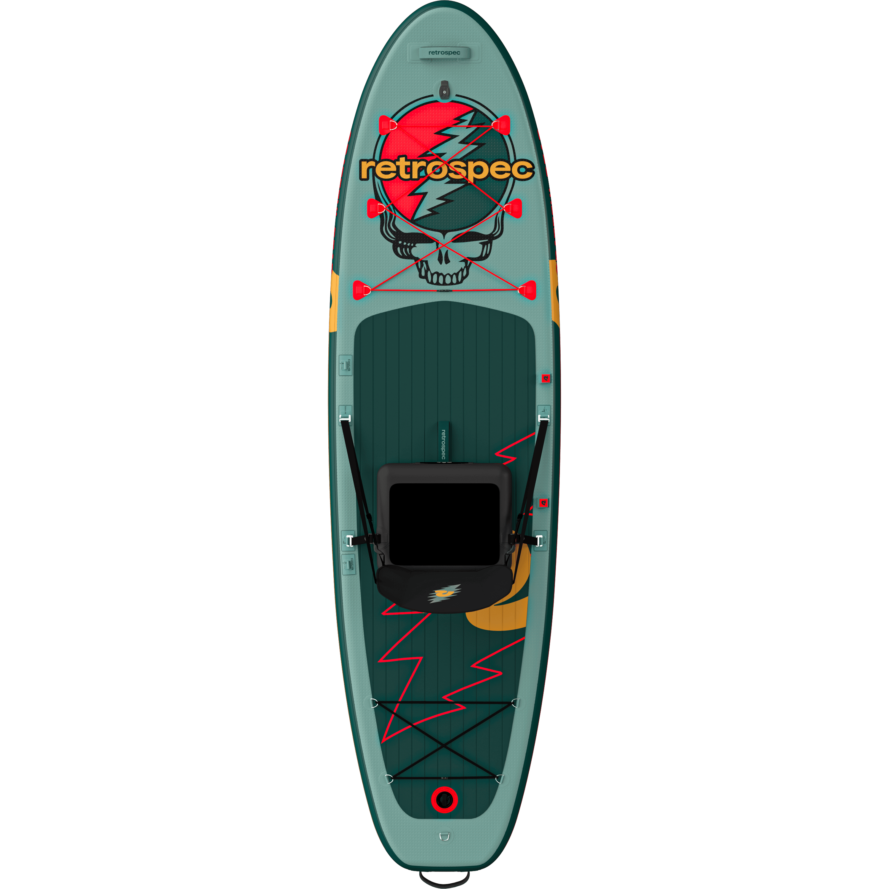 The Grateful Dead Weekender Plus Inflatable Paddle Board featuring the iconic 