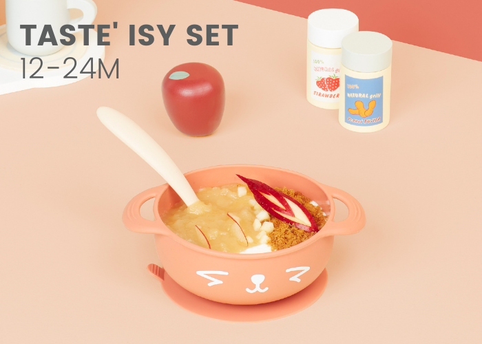 Taste ISY 2-Piece Silicone Bowl & Spoon Weaning Set – Babymoov Cyprus