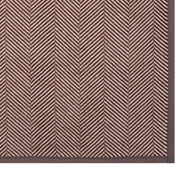 Harborview Herringbone Chocolate Blanket