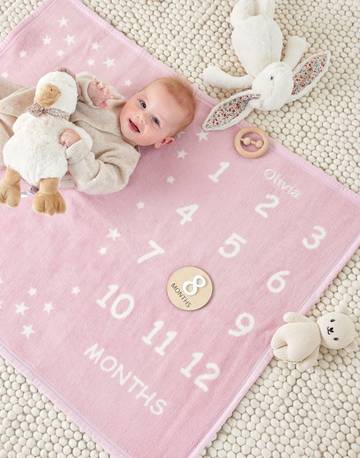 Milestone Mini Blush Blanket