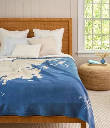 Casco Bay Map Blanket